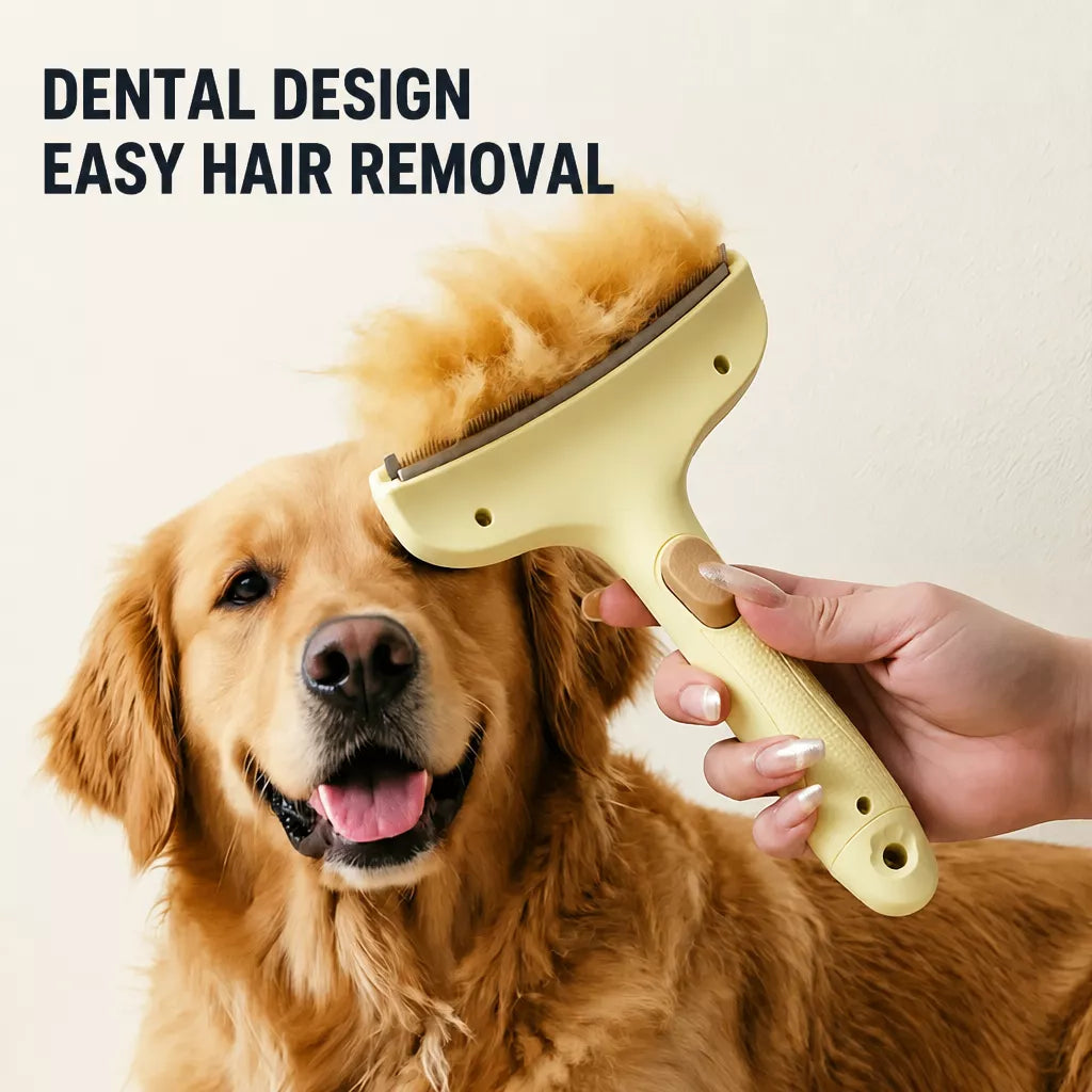 Blade-Free Undercoat Grooming Comb for Cats and Dogs