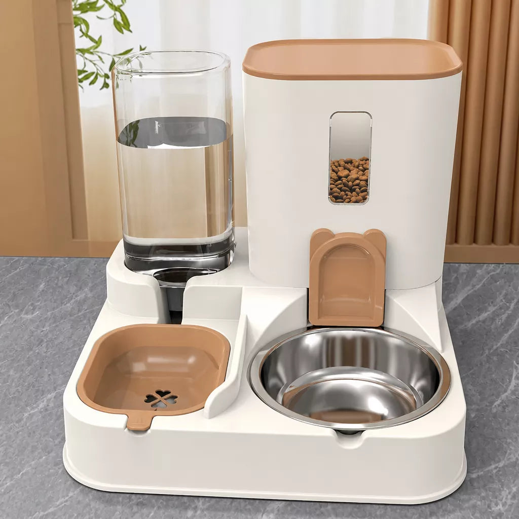 Automatic Pet Feeder and Water Bowl for Cats & Dogs