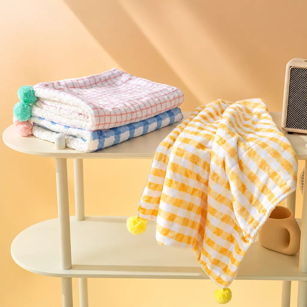 Cotton-Linen Pet Bed Mat and Blanket for Cats and Dogs