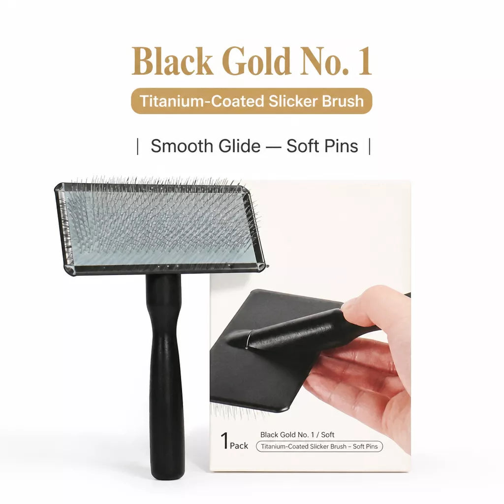 Pet Pin Brush for Dogs and Cats, Long-Hair Grooming Tool