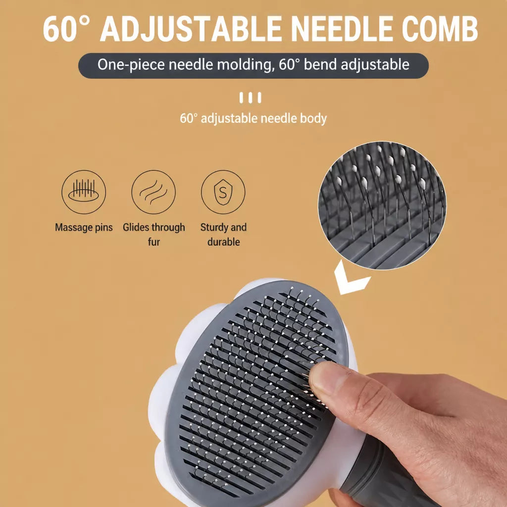 Self-Cleaning Pin Brush for Dogs & Cats