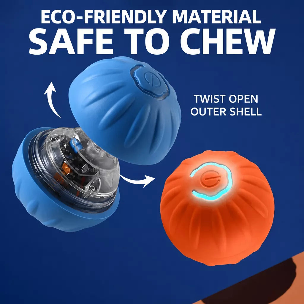 Interactive Electric Squeaky Bouncing Ball Toy for Dogs