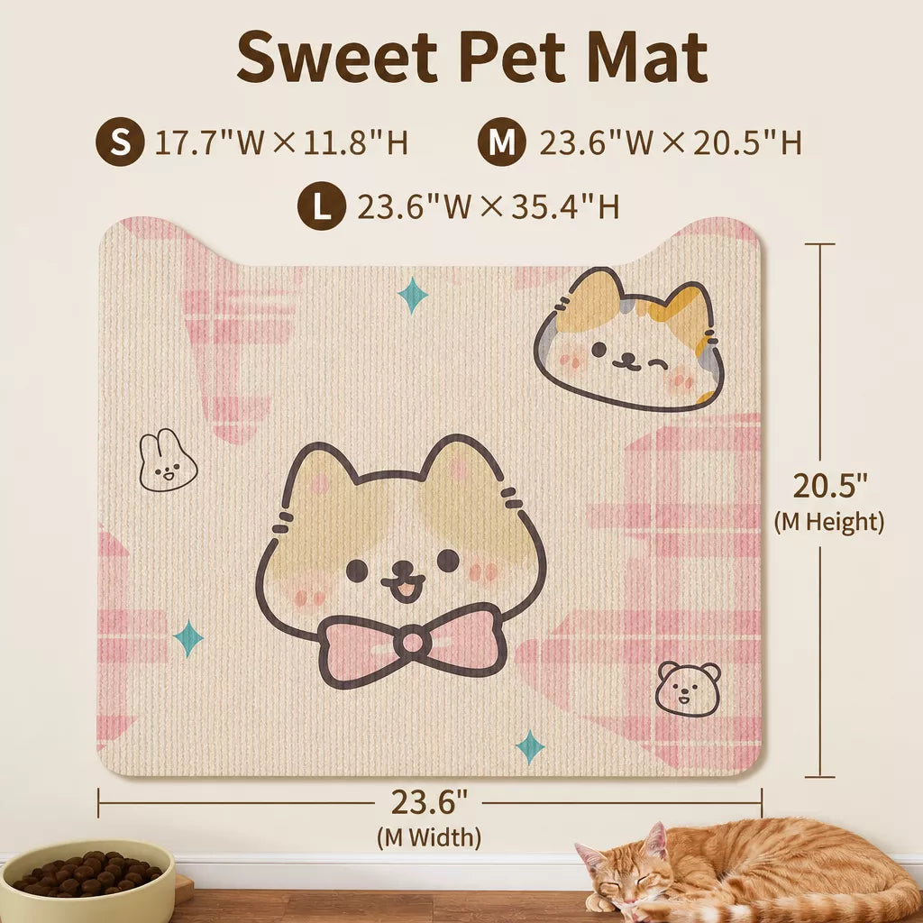 Self-Adhesive Cat Scratching Mat for Doors