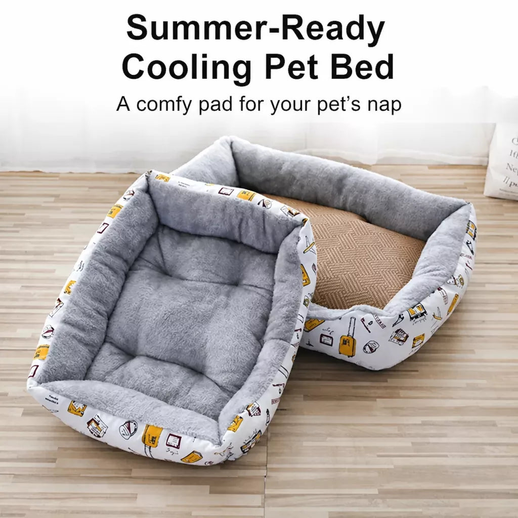 Rectangular Pet Bed for Dogs and Cats