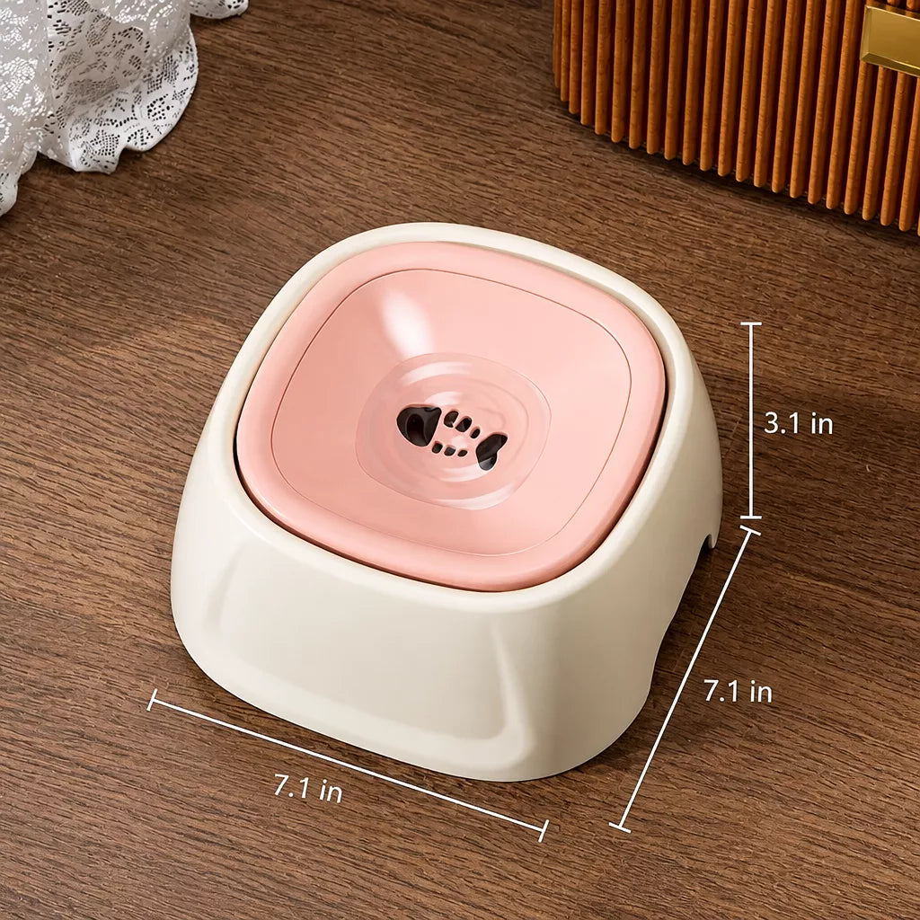 Splash-Resistant Floating Water Bowl for Dogs and Cats