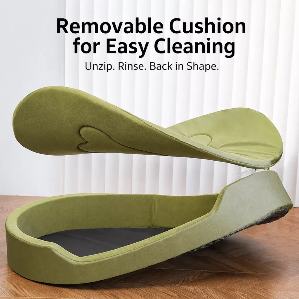 All-Season Washable Dog Bed with Removable Cover