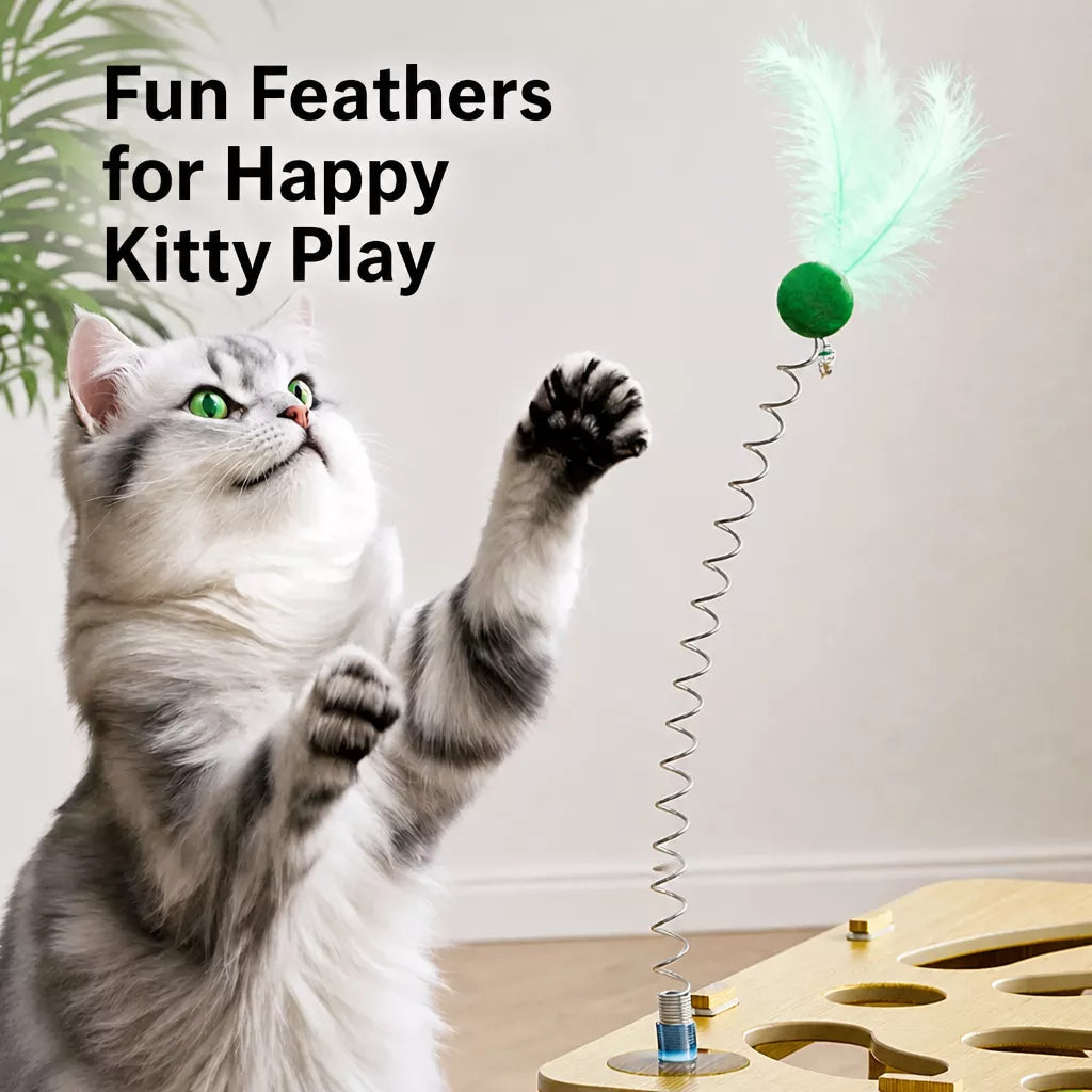 Cat Maze Puzzle Toy with Rolling Balls