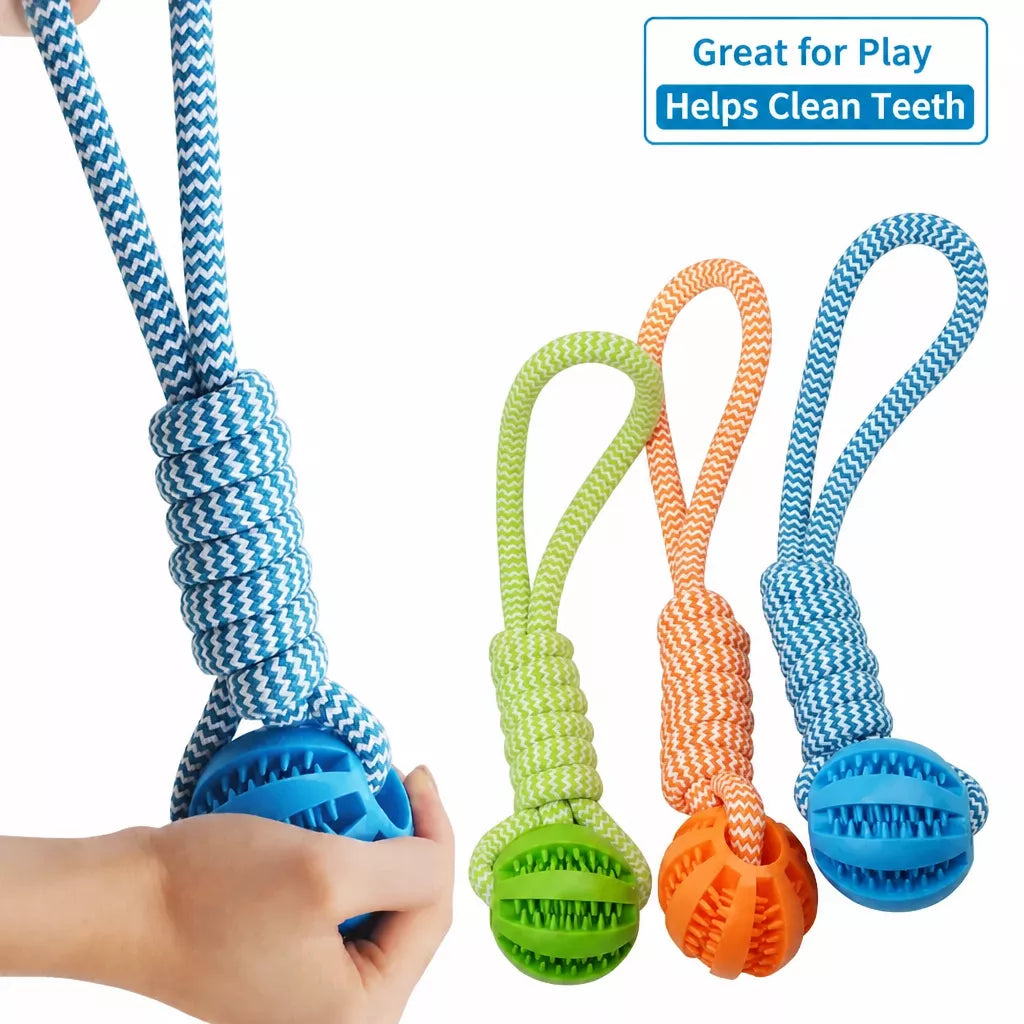 Knotted Rope Dog Toy for Tug, Fetch & Chew Play