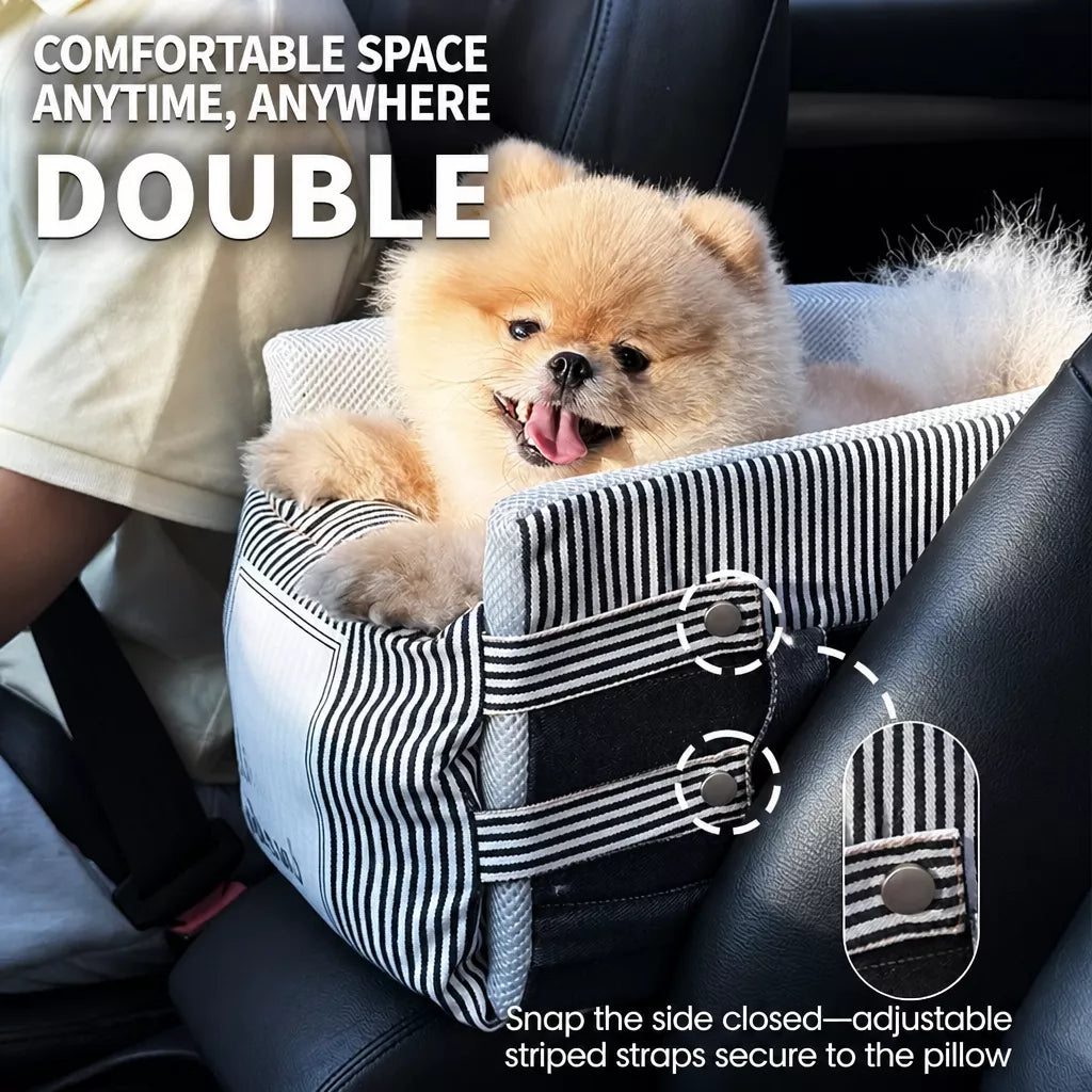 Small Pet Car Seat Bed for Dogs and Cats