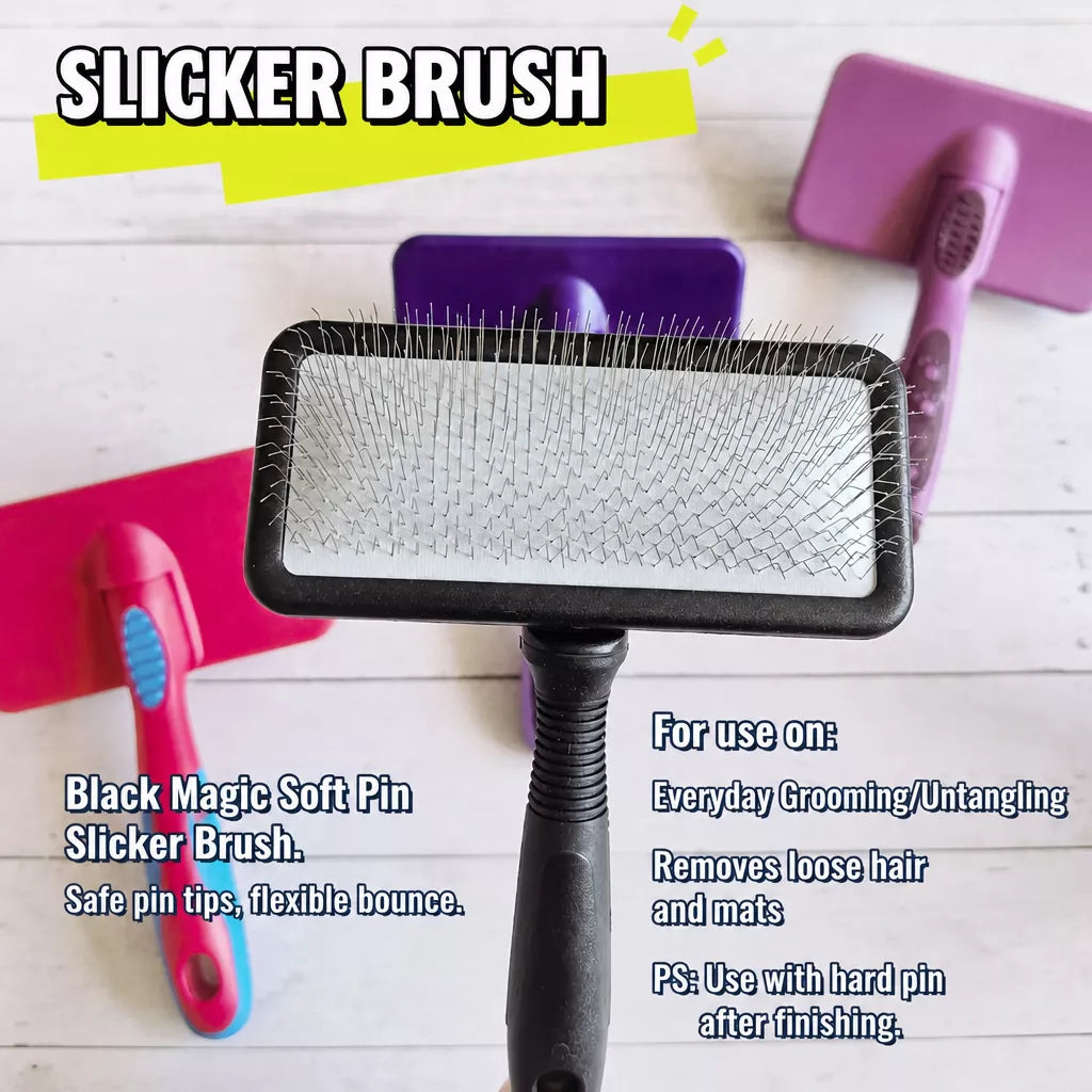 Dog & Cat Pin Brush for Detangling and Loose Fur