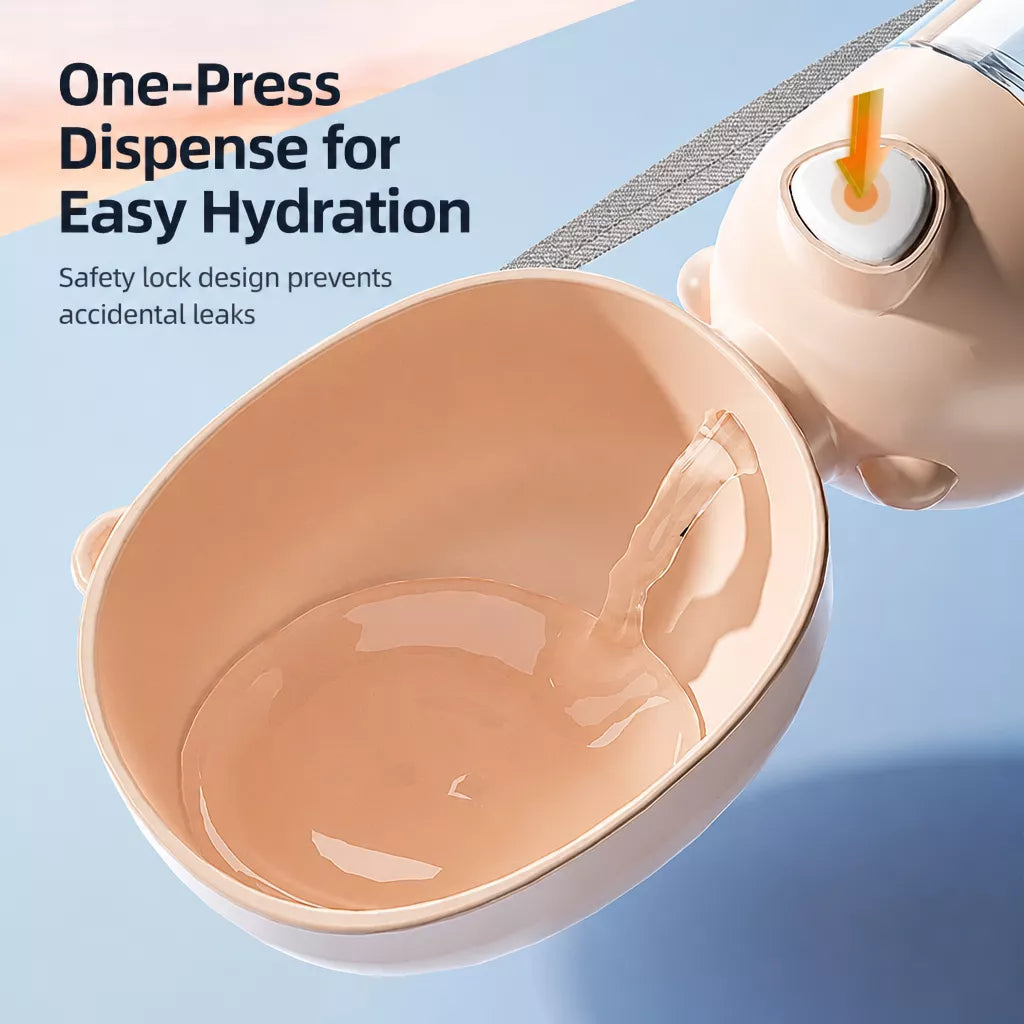 Portable Dog Water Bottle with Built-In Drinking Cup