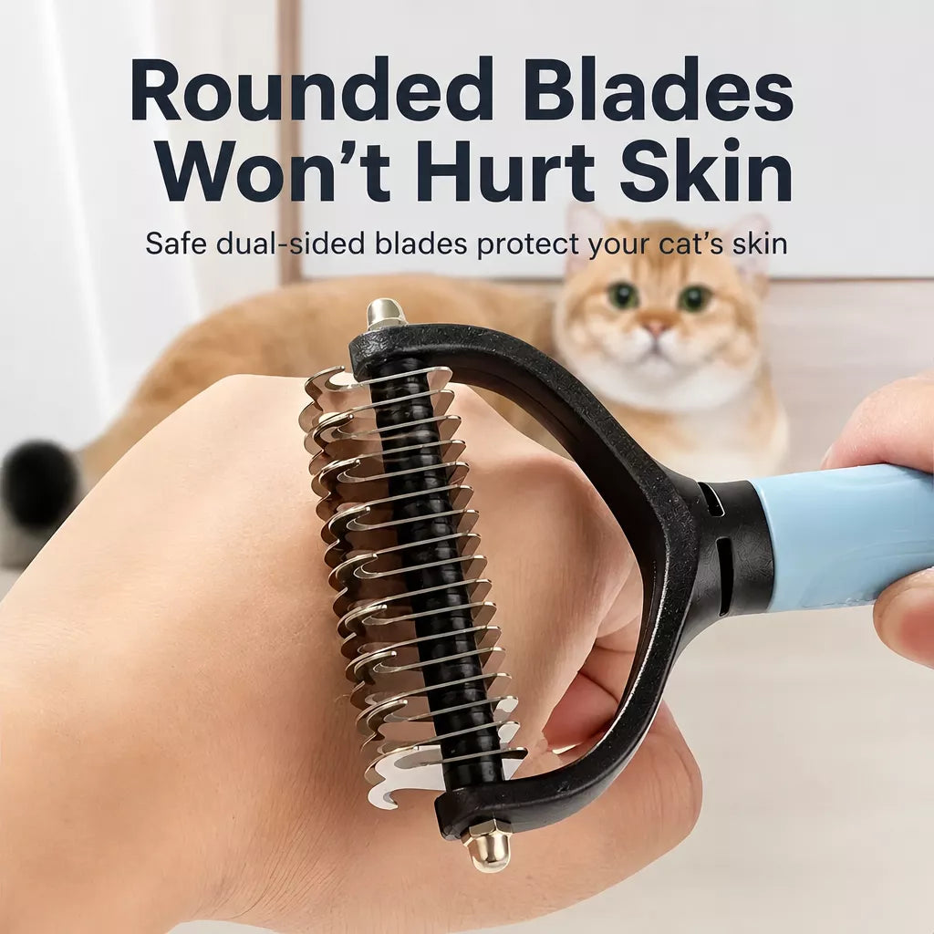 Pet Grooming Comb for Dogs and Cats – Detangling & Deshedding