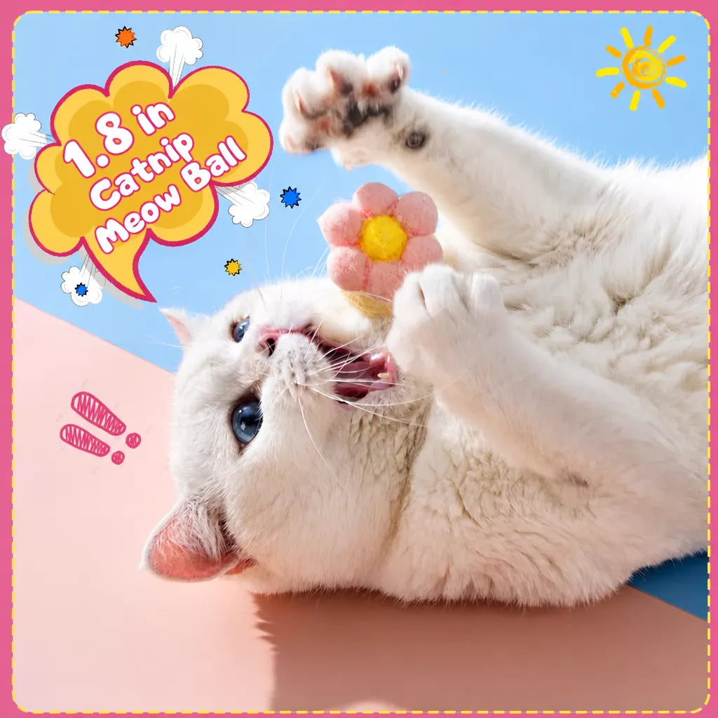 Flower Bell Ball Cat Toy