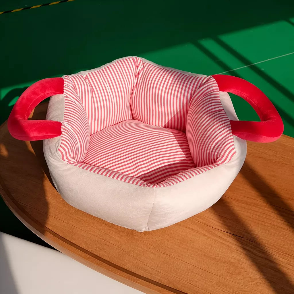 Portable Polyester Pet Bed with Carry Handle