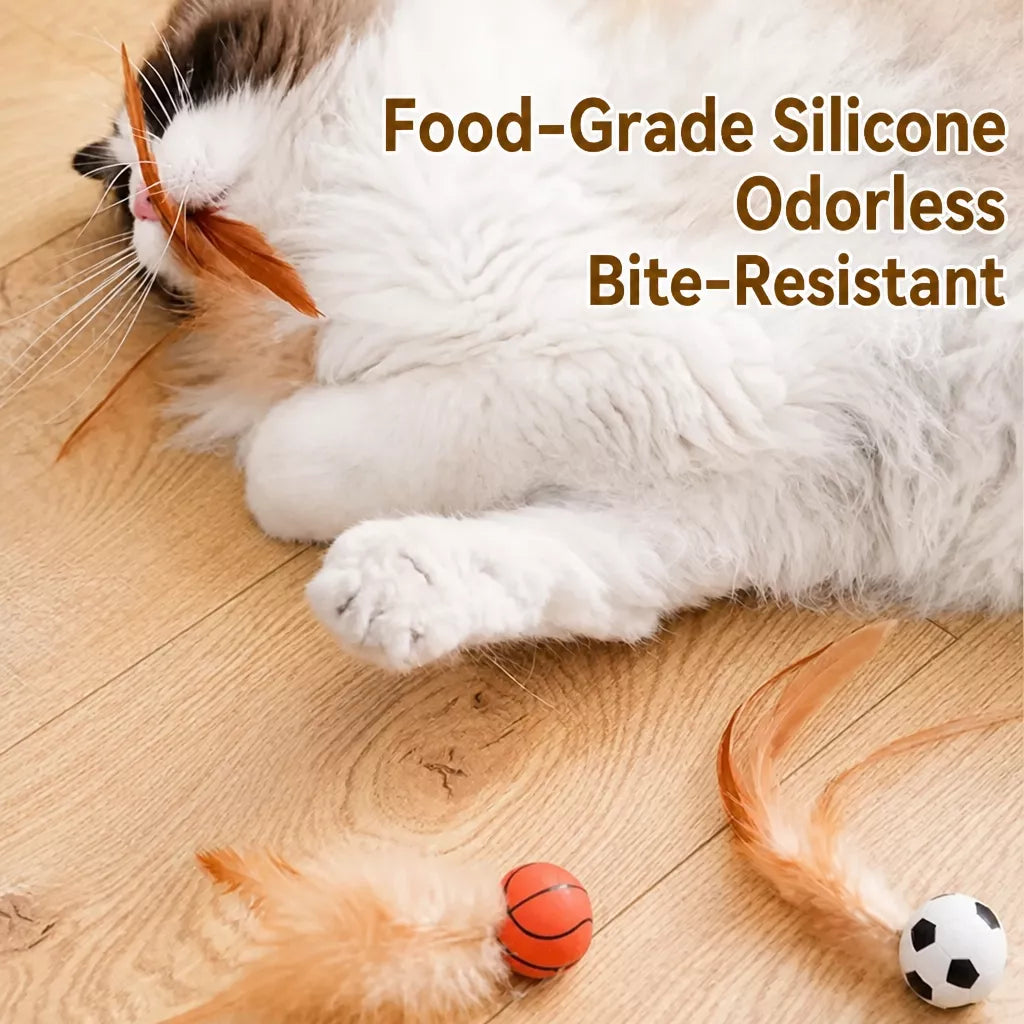 Cat Feather Ball Toy