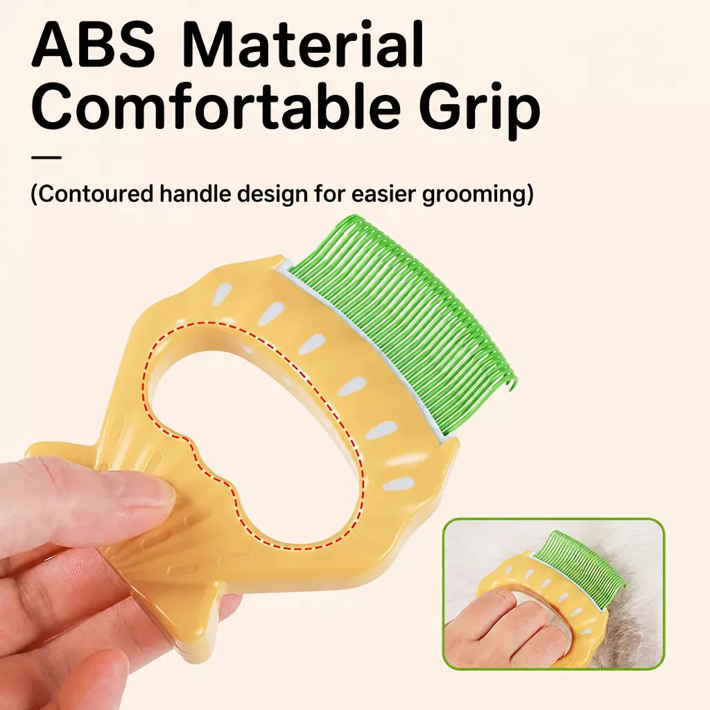 Shell-Shaped Pet Deshedding Comb