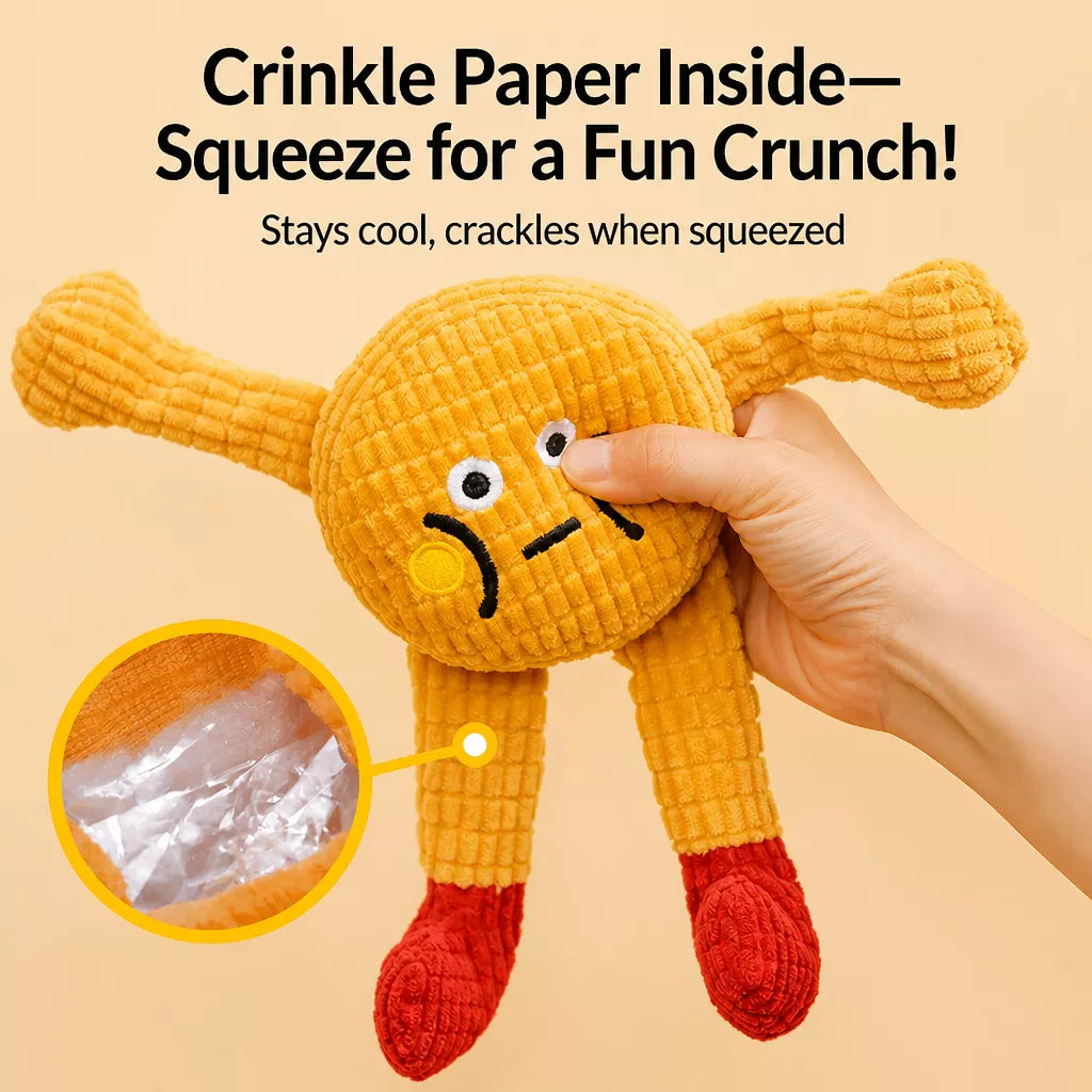Catnip Squeaky Fleece Pet Toy