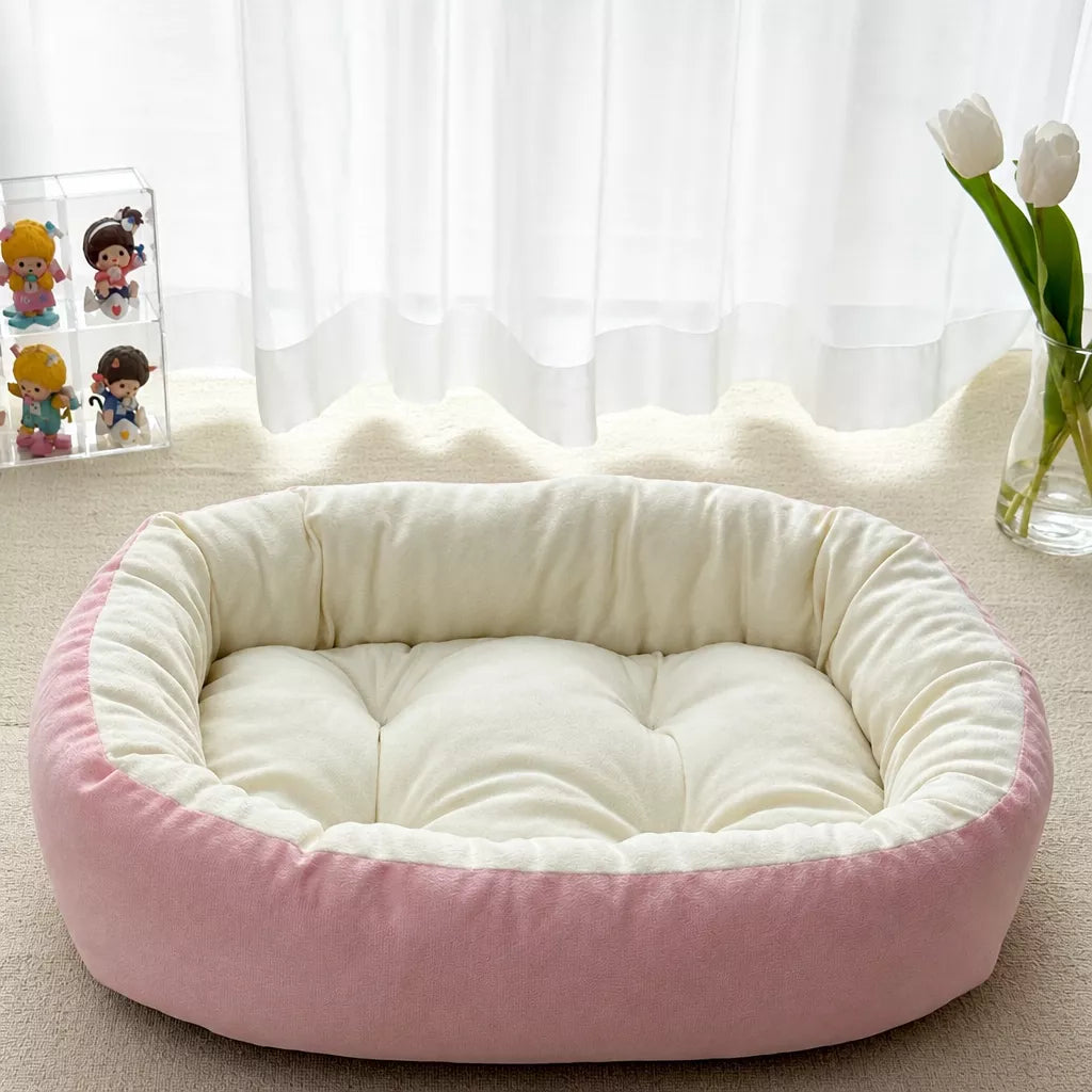 All-Season Dog & Cat Bed with Removable, Washable Cover