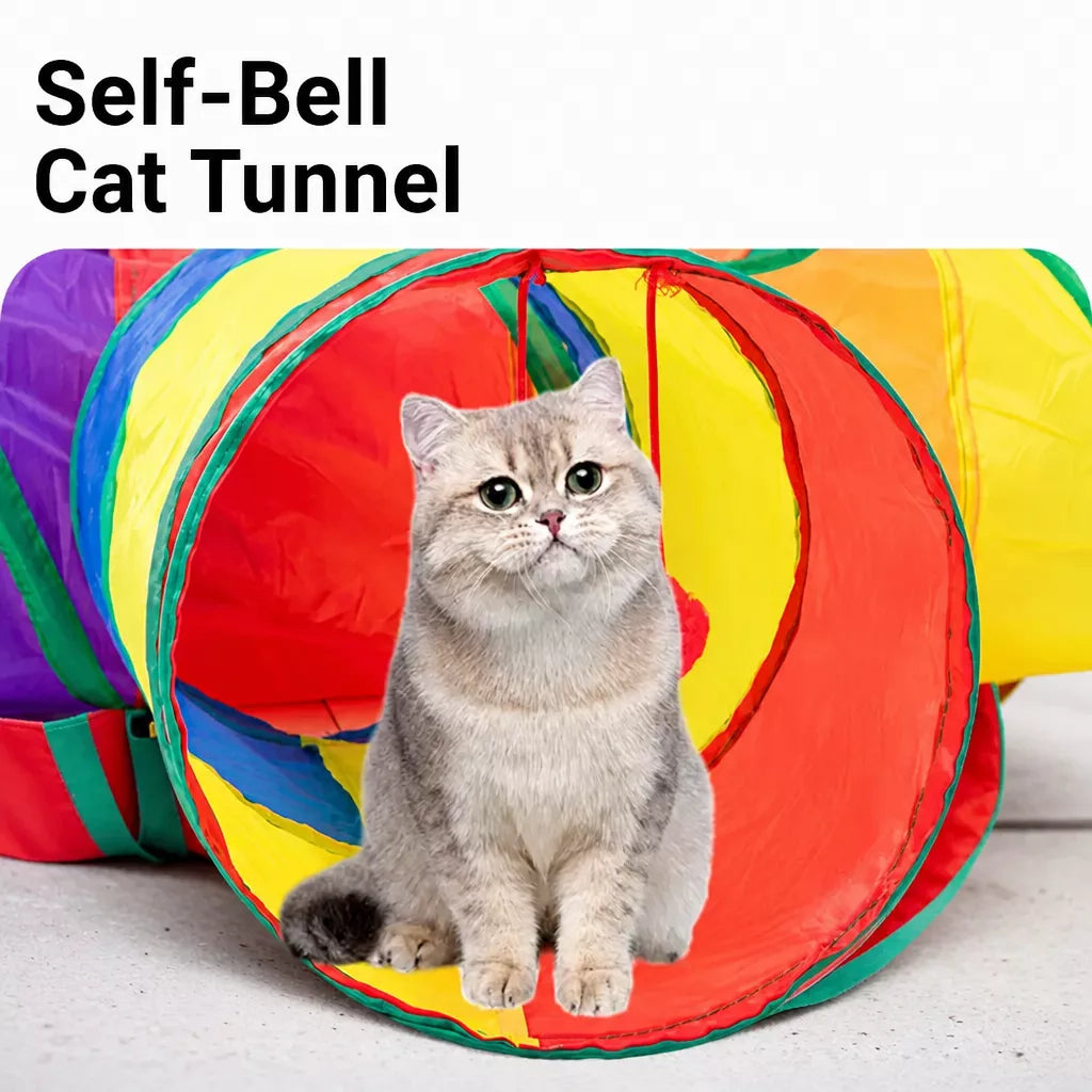 Cat Tunnel Toy for Indoor Play