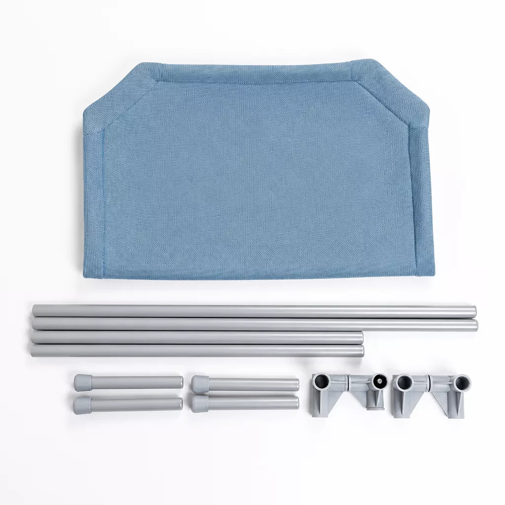 Elevated Dog Bed with Steel Frame and Breathable Fabric