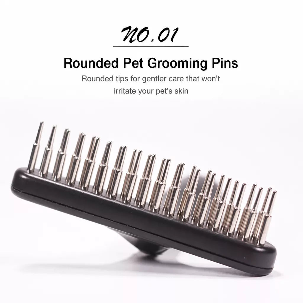 Long-Hair Dog Deshedding Rake Brush