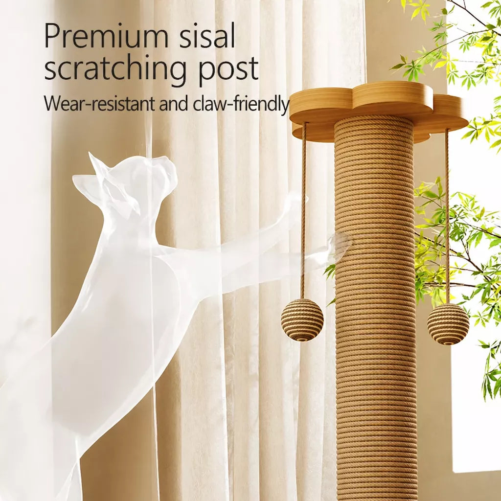 Vertical Cat Scratching Post and Climbing Tower