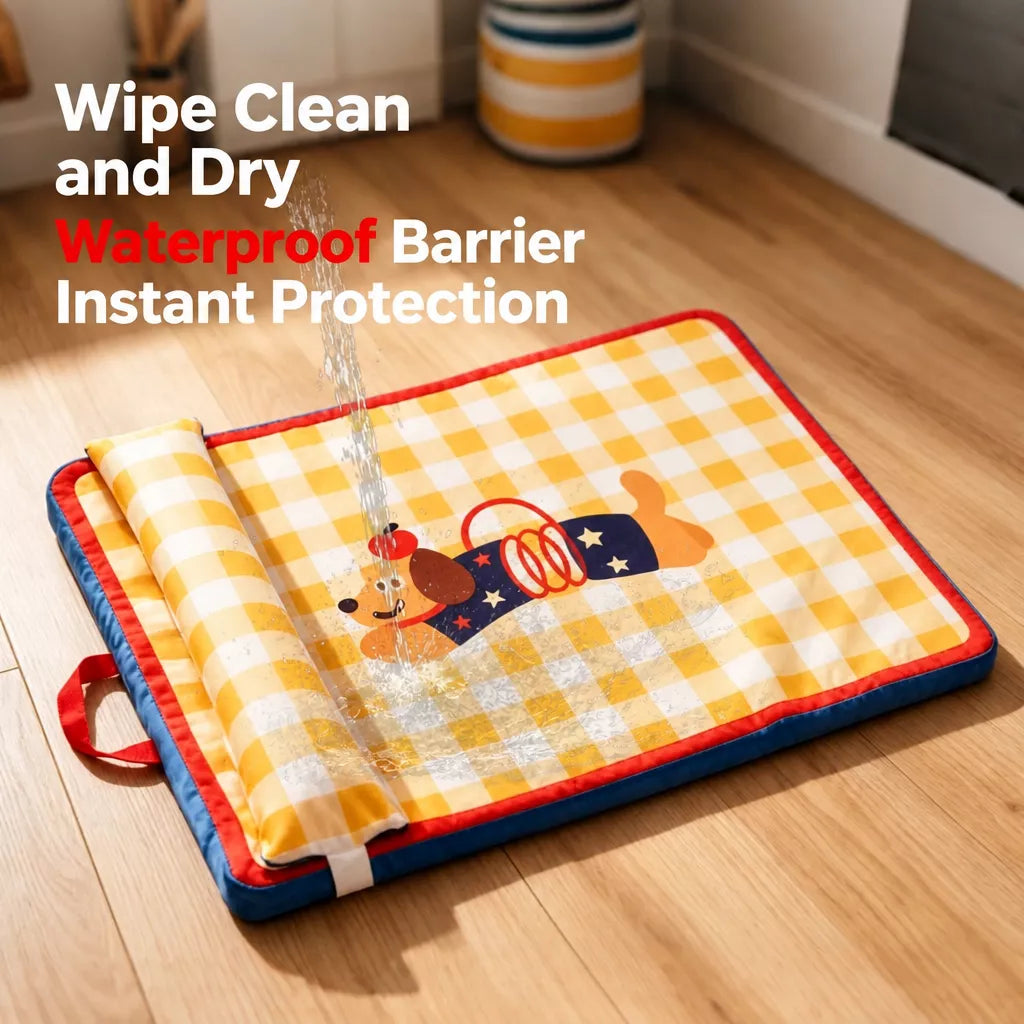 Non-Slip Water-Resistant Pet Bed Mat for Dogs and Cats
