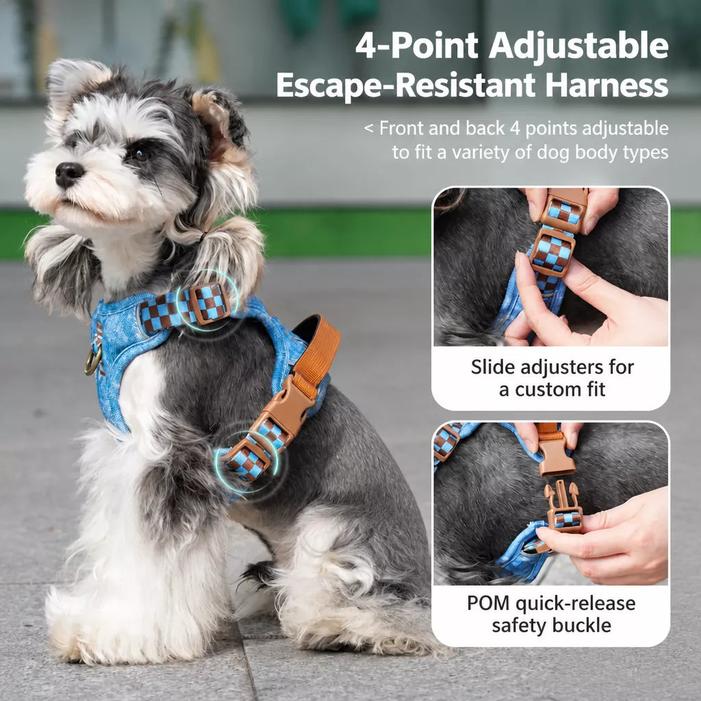 Adjustable Polyester Dog Vest Harness and Leash