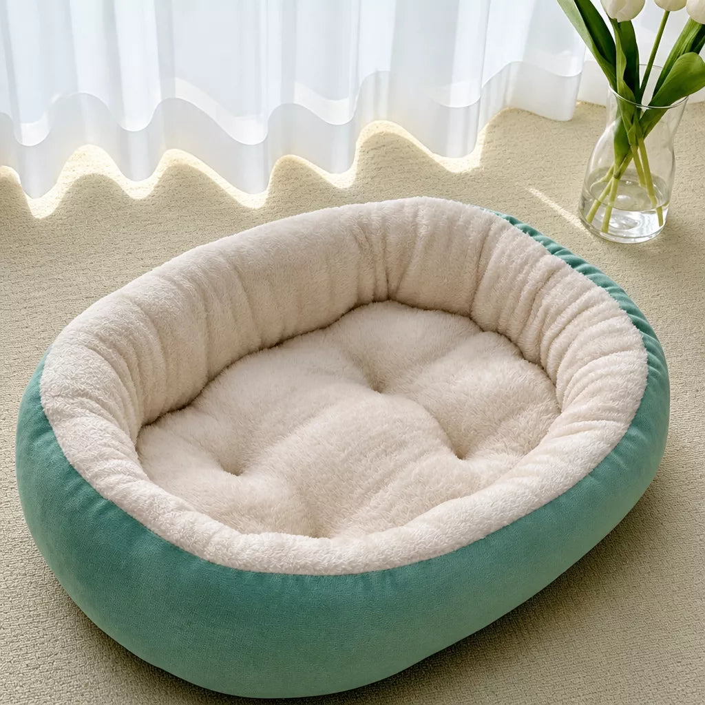 All-Season Dog & Cat Bed with Removable, Washable Cover