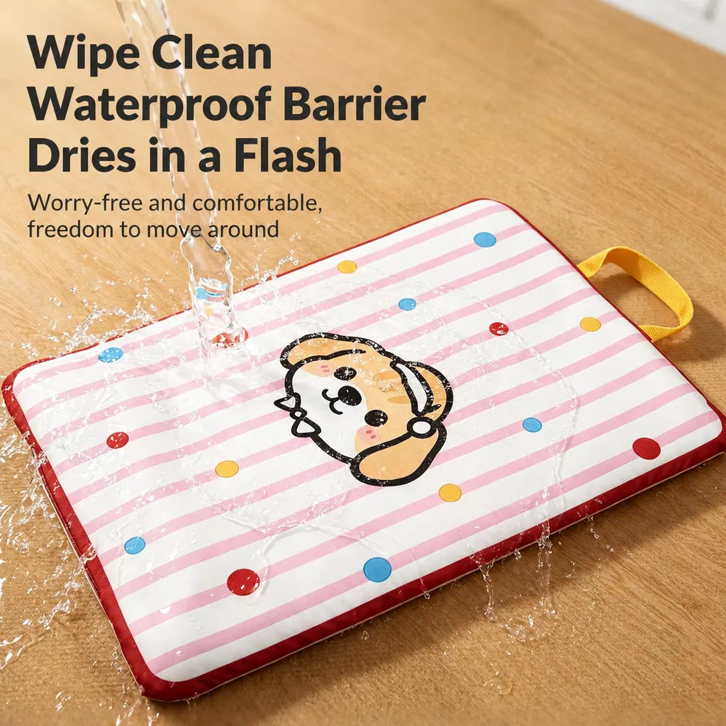 Waterproof Striped Pet Bed Mat for Dogs & Cats