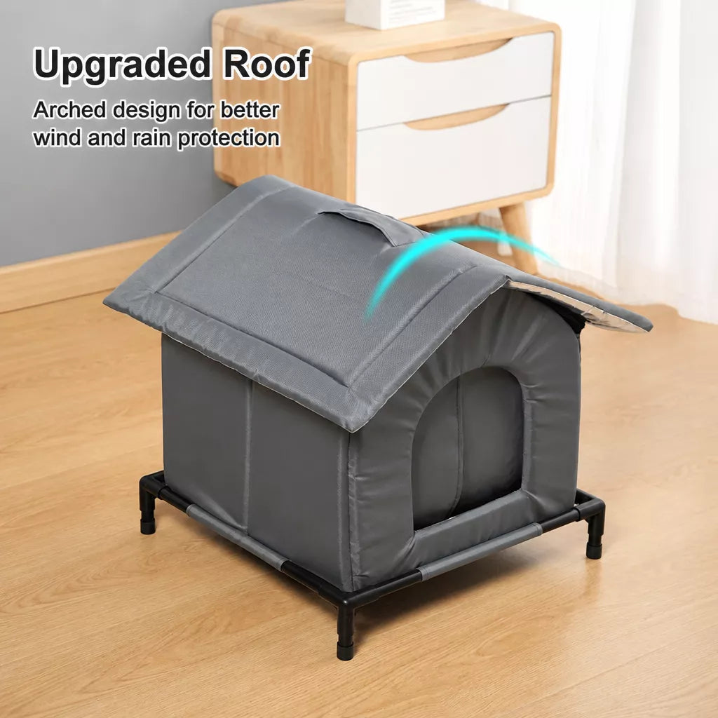 Outdoor Enclosed Pet Shelter for Cats and Dogs