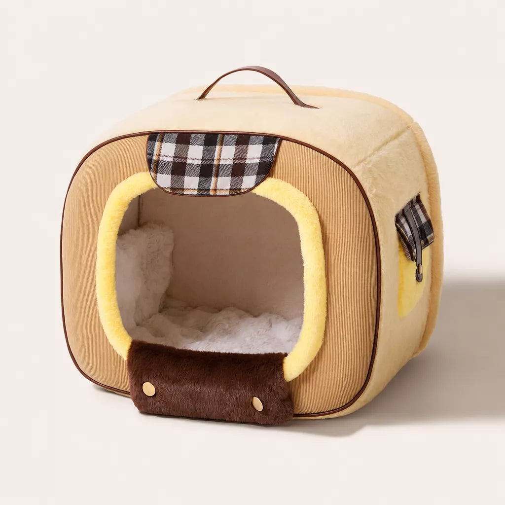 Pet Bed with Removable Washable Cover for Cats and Dogs