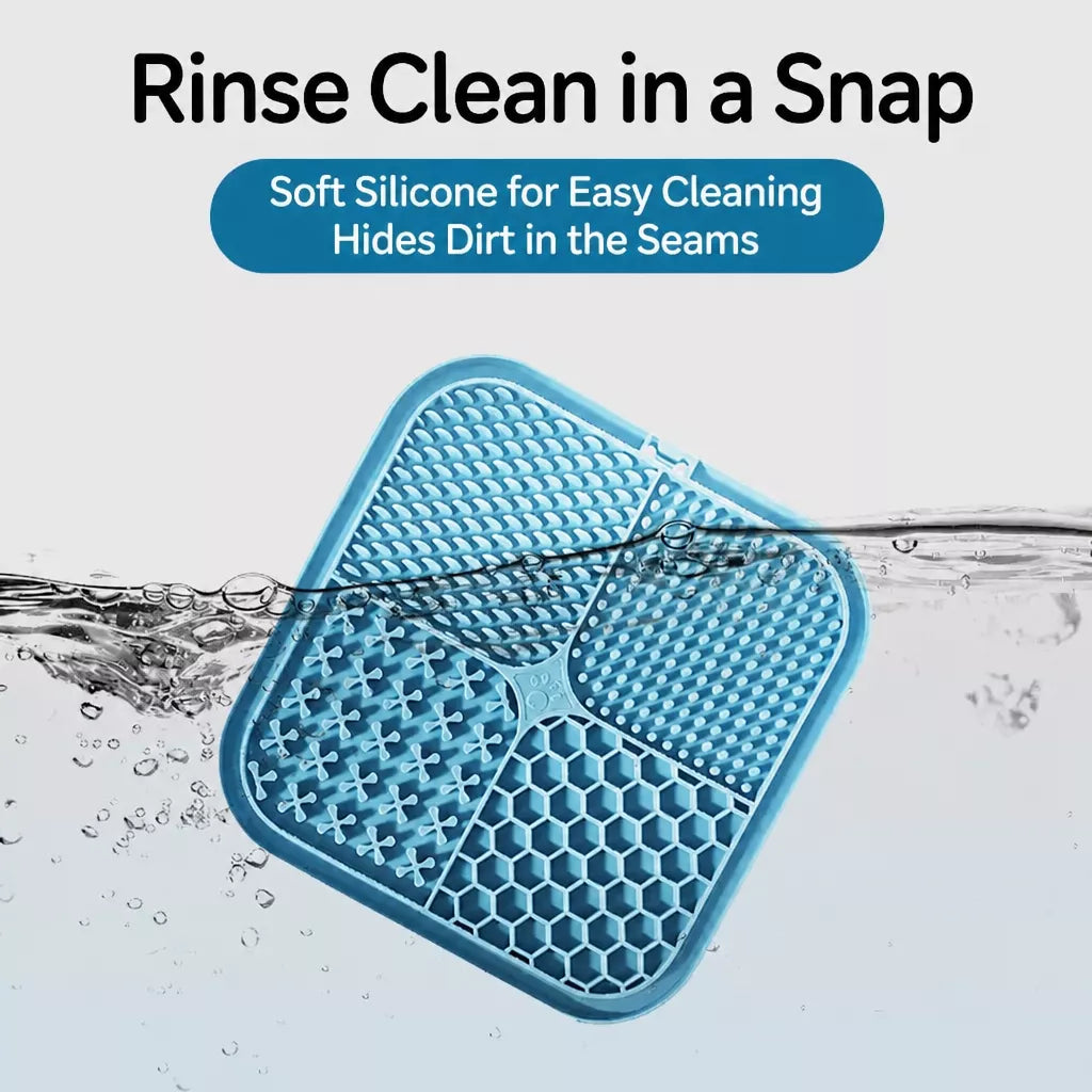 Silicone Slow Feeder Lick Mat for Dogs and Cats