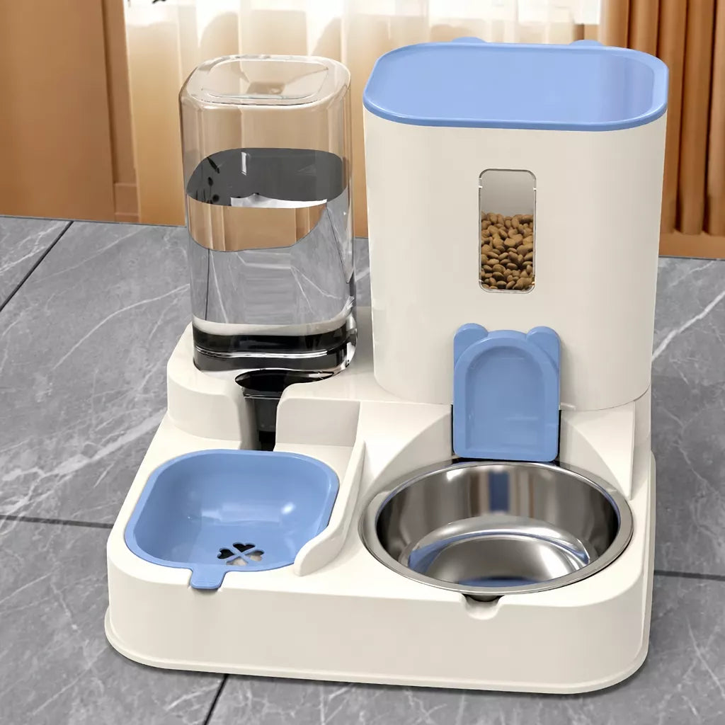 Automatic Pet Feeder and Water Bowl for Cats & Dogs