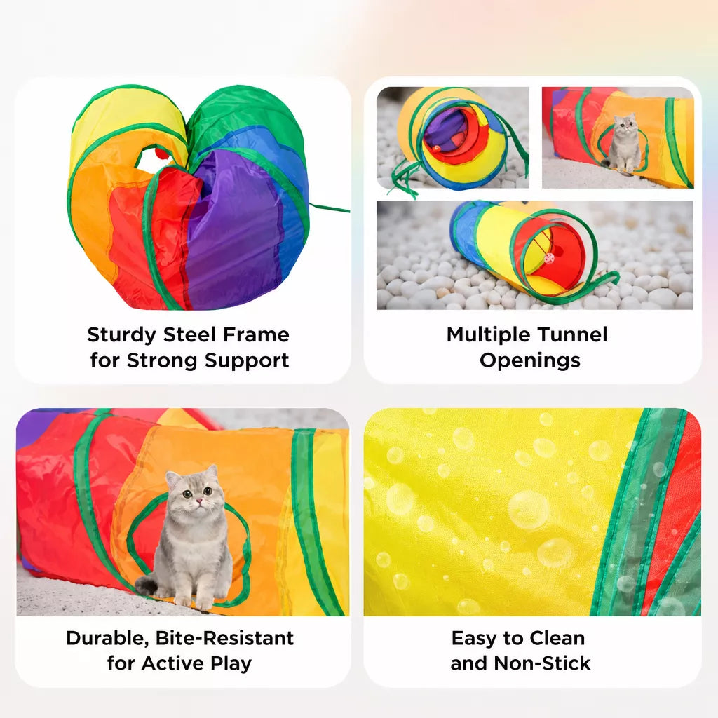 Cat Tunnel Toy for Indoor Play