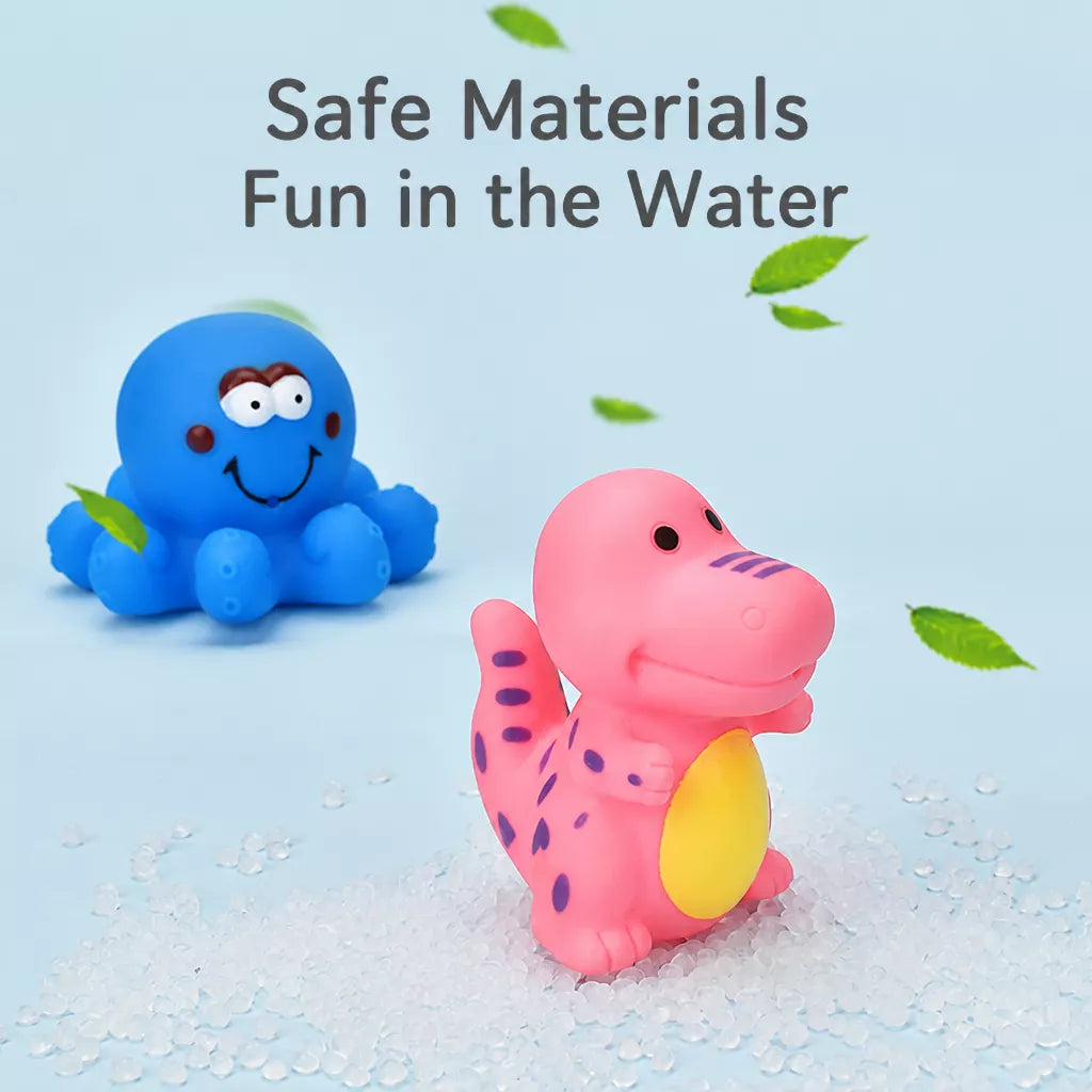 Soft Rubber Animal Bath Toys with Water Sprayers