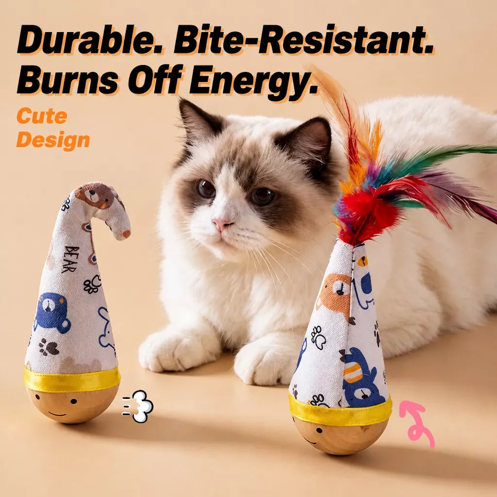 Feather Wobble Cat Toy