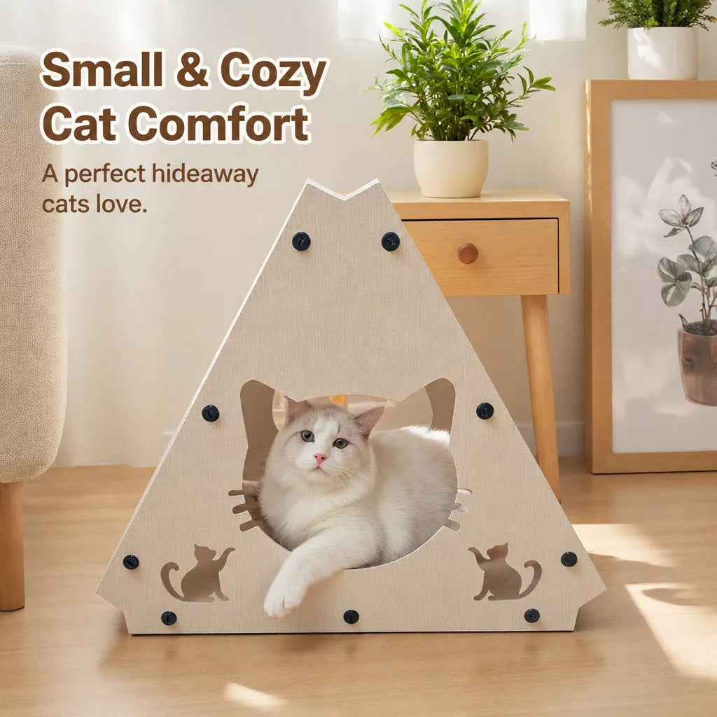 Triangular Cat Scratcher House