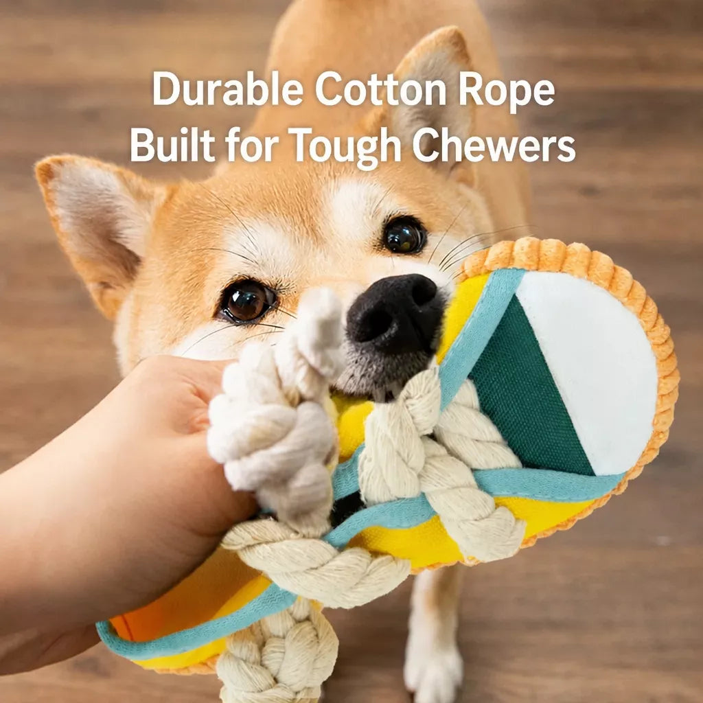 Squeaky Slipper Dog Toy in Oxford Cloth