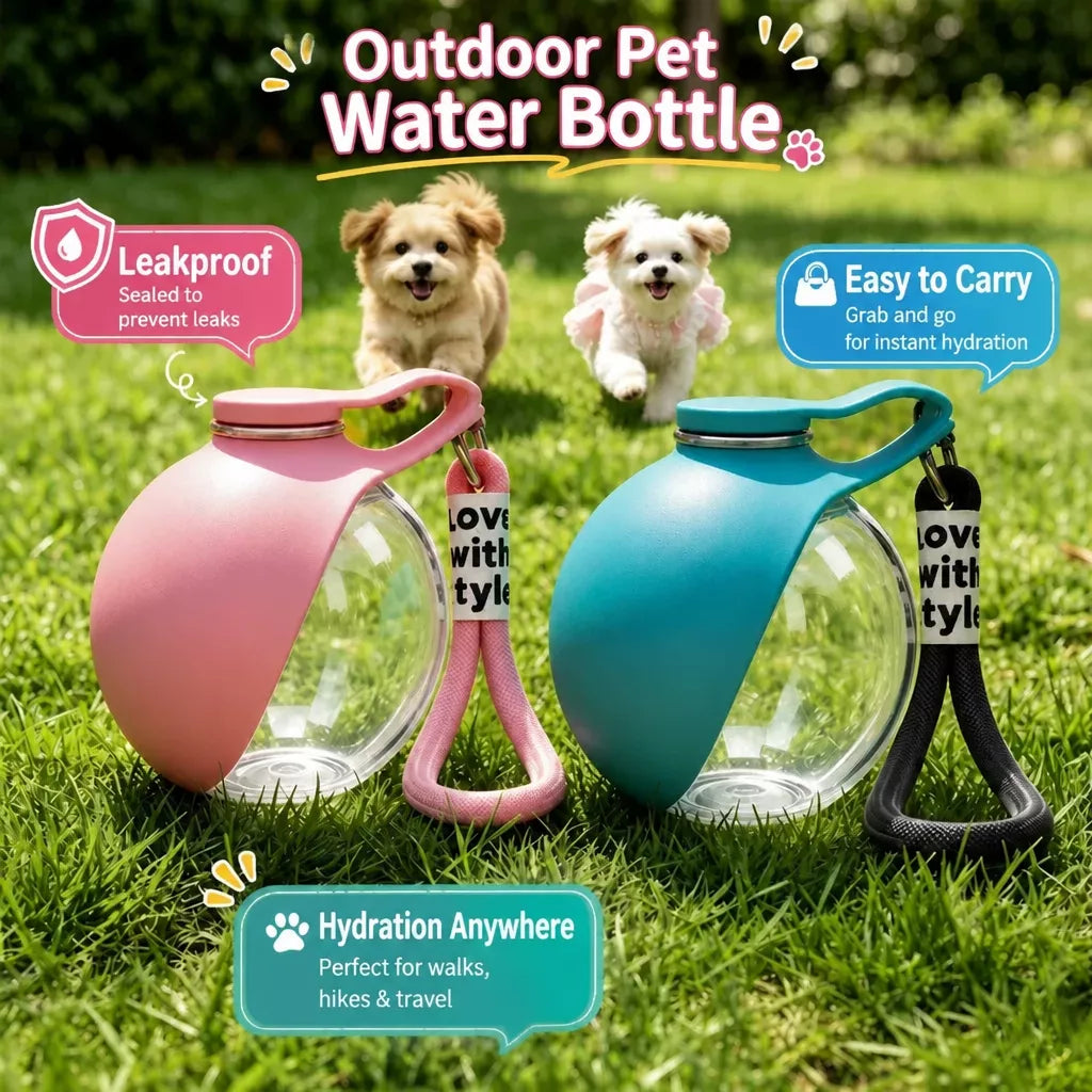 Portable Pet Water Bottle for Dogs and Cats