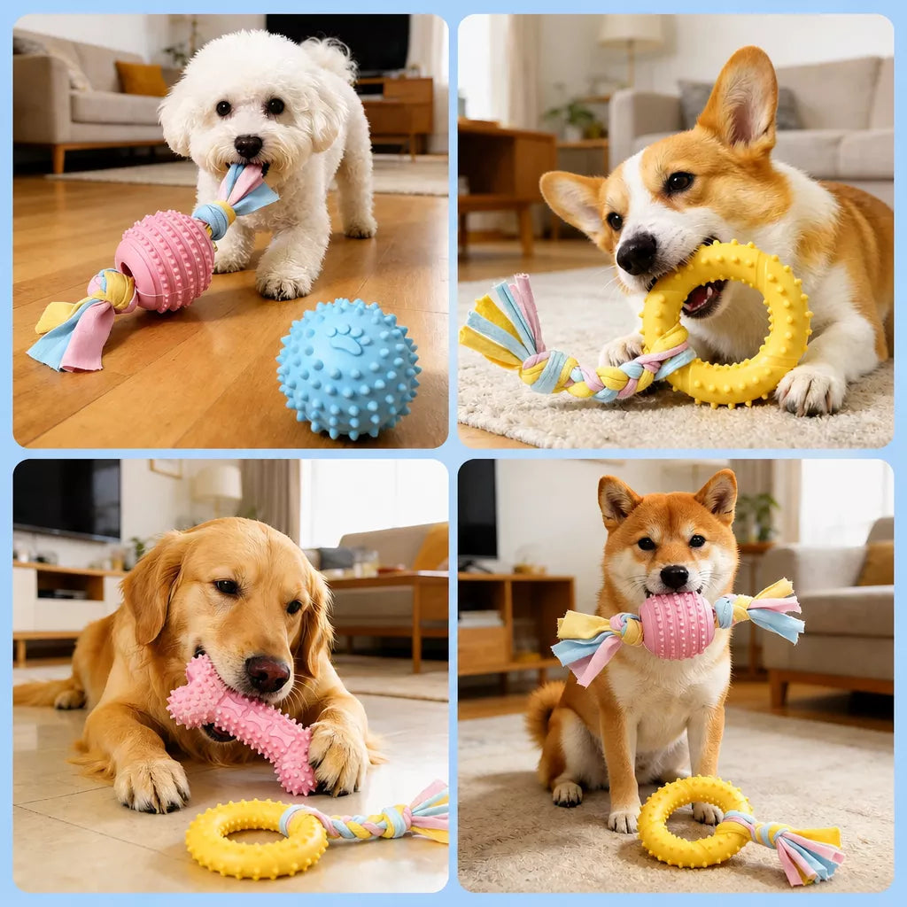 Silicone Dog Chew Toy for Everyday Chewing and Play