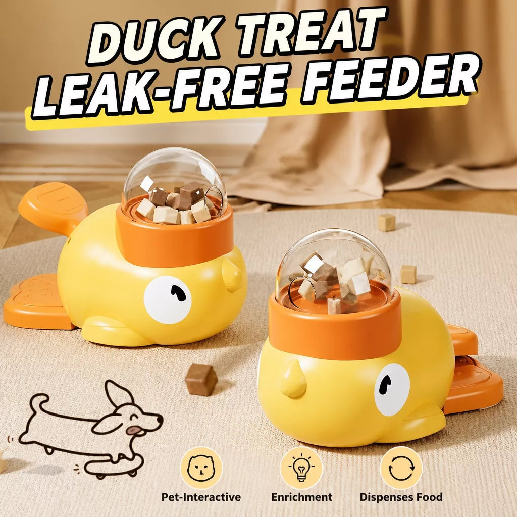 Duck Treat Dispenser Toy for Cats and Dogs