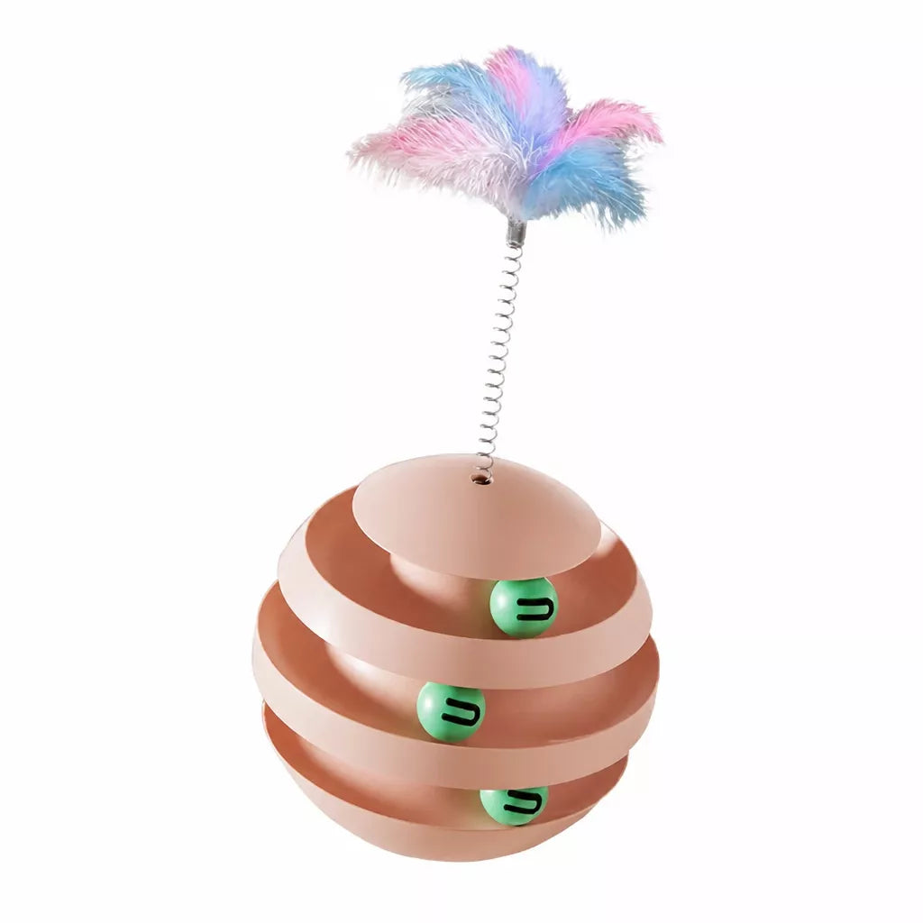 3-Tier Interactive Cat Turntable Toy