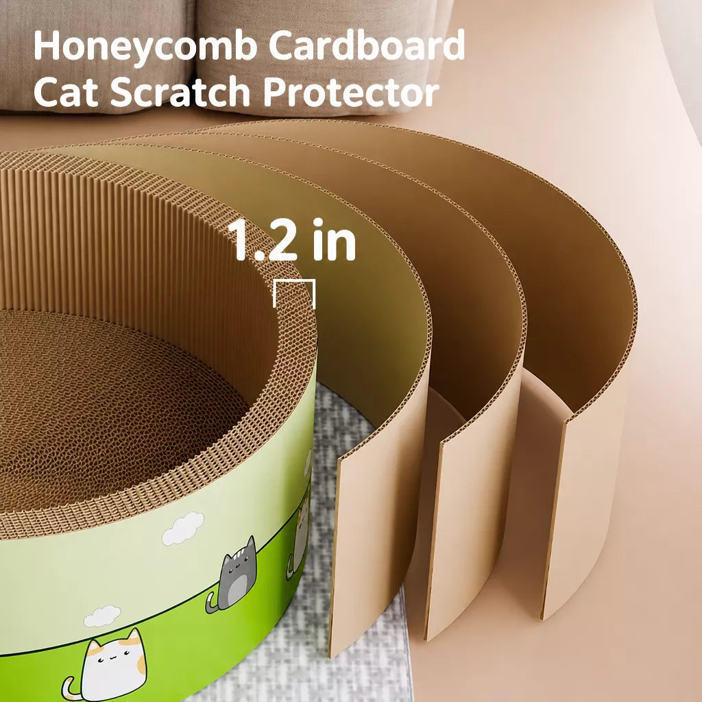 Deep Corrugated Cardboard Cat Scratcher Bed