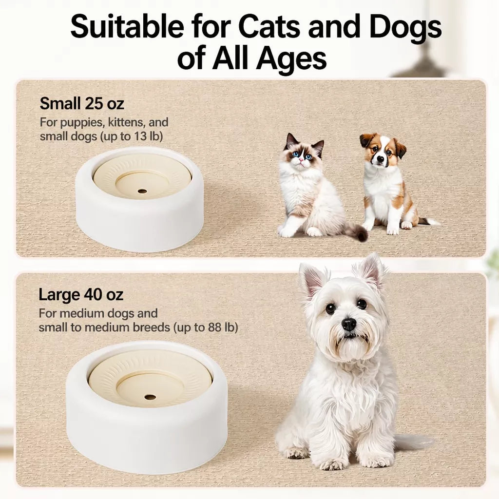 Floating Water Bowl for Dogs and Cats