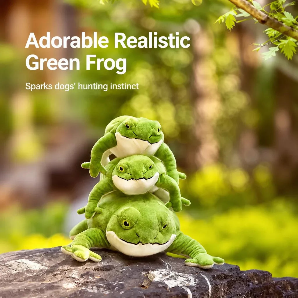 Plush Squeaky Frog Toy for Dogs