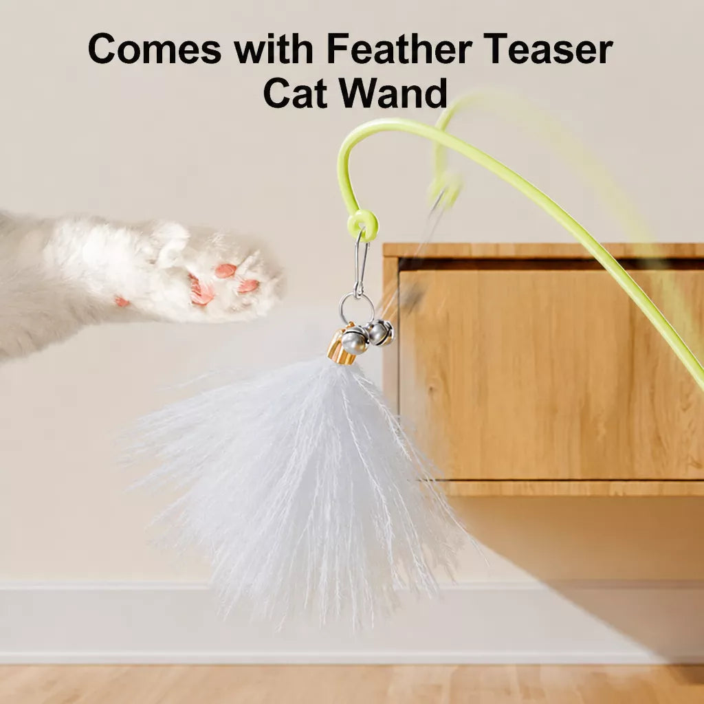 Wobble Cat Toy with Feather Teaser