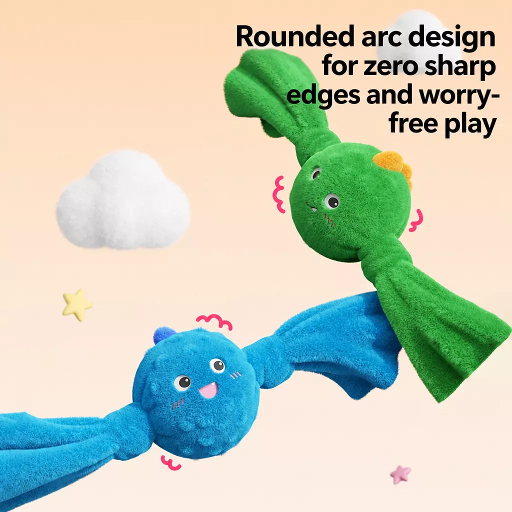 Squeaky Canvas Dog Tug Toy for Small and Medium Dogs