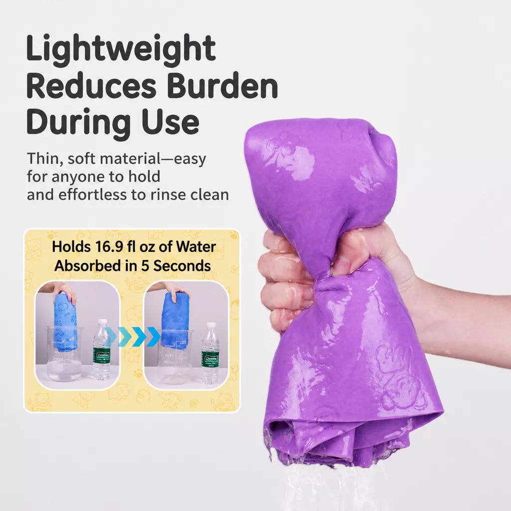 Absorbent Suede Pet Drying Towel for Dogs and Cats