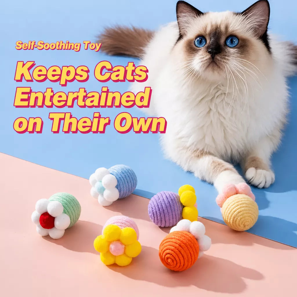 Flower Bell Ball Cat Toy